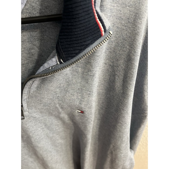 Tommy Hilfiger Blue Mens 1/4 Zip Sweatshirt Size XXL - Picture 5 of 6